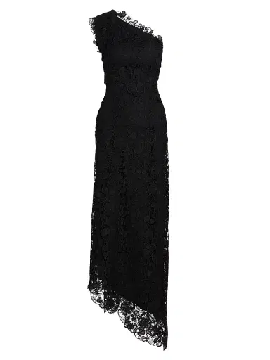 MONIQUE LHUILLIER Women's Floral Lace One-Shoulder Cocktail Dress | Thumbnail 1 MONIQUE LHUILLIER Women's Floral Lace One-Shoulder Cocktail Dress | Thumbnail 1