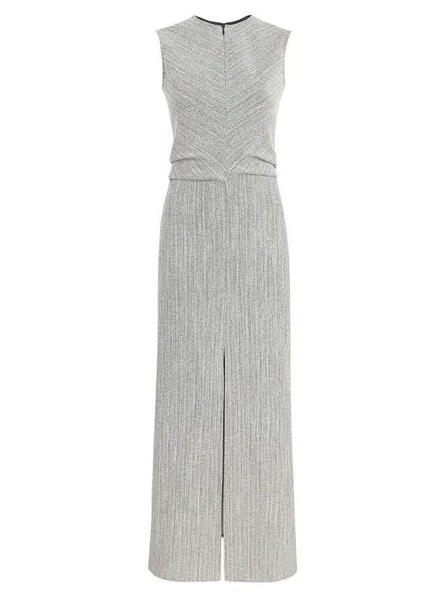Proenza Schouler Women's Selene Melange Slit Maxi Dress - Plaster Black