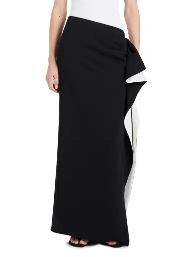 Proenza Schouler Women's Cella Ruffled Crepe Maxi Skirt | Thumbnail 3 Proenza Schouler Women's Cella Ruffled Crepe Maxi Skirt | Thumbnail 3