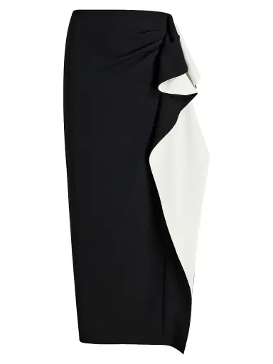 Proenza Schouler Women's Cella Ruffled Crepe Maxi Skirt | Thumbnail 1 Proenza Schouler Women's Cella Ruffled Crepe Maxi Skirt | Thumbnail 1