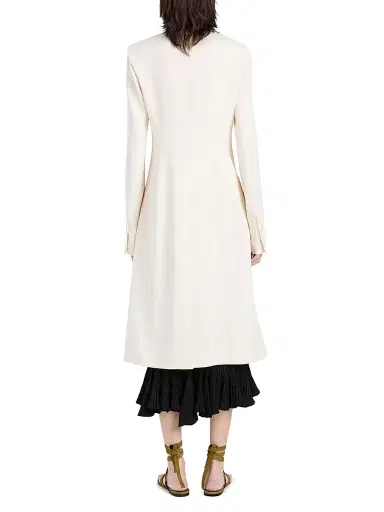 Proenza Schouler Women's Anouk Satin-Back Crepe Longline Double-Breasted Coat | Thumbnail 5 Proenza Schouler Women's Anouk Satin-Back Crepe Longline Double-Breasted Coat | Thumbnail 5