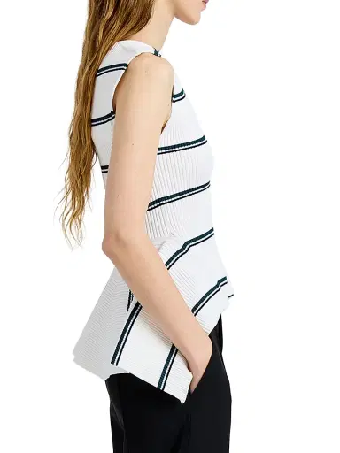 Proenza Schouler Women's Eugenie Top In Rib Knit | Thumbnail 4 Proenza Schouler Women's Eugenie Top In Rib Knit | Thumbnail 4