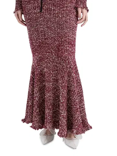 Proenza Schouler Women's Colette Popcorn-Stitch Cotton-Linen Mermaid Midi-Skirt | Thumbnail 6 Proenza Schouler Women's Colette Popcorn-Stitch Cotton-Linen Mermaid Midi-Skirt | Thumbnail 6