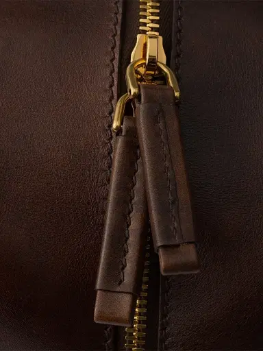 Prada Women's Carry Large Antiqued Leather Top-Handle Bag - Brown | Thumbnail 6