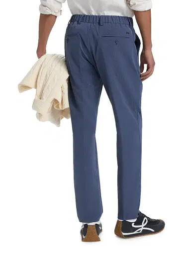 HERNO Men's Seersucker Pleat-Front Pants - Sky Blue - Size XL | Thumbnail 5 HERNO Men's Seersucker Pleat-Front Pants - Sky Blue - Size XL | Thumbnail 5