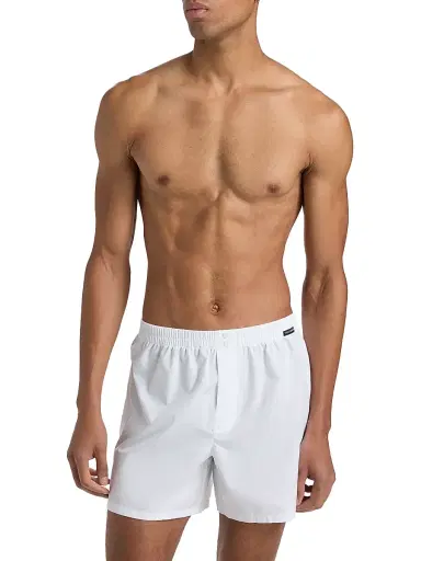 Dolce & Gabbana Men's Sporty Cotton Poplin Boxer Shorts - Bianco Ottico - Size Large | Thumbnail 3 Dolce & Gabbana Men's Sporty Cotton Poplin Boxer Shorts - Bianco Ottico - Size Large | Thumbnail 3