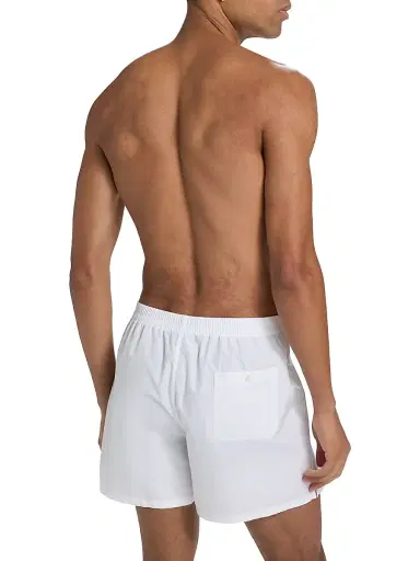 Dolce & Gabbana Men's Sporty Cotton Poplin Boxer Shorts - Bianco Ottico - Size Large | Thumbnail 4 Dolce & Gabbana Men's Sporty Cotton Poplin Boxer Shorts - Bianco Ottico - Size Large | Thumbnail 4