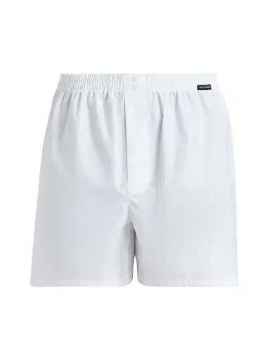 Dolce & Gabbana Men's Sporty Cotton Poplin Boxer Shorts - Bianco Ottico - Size Large | Thumbnail 1 Dolce & Gabbana Men's Sporty Cotton Poplin Boxer Shorts - Bianco Ottico - Size Large | Thumbnail 1