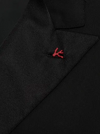 Isaia Men's Peak-Lapel Wool Tuxedo - Black - Size 38 | Thumbnail 7