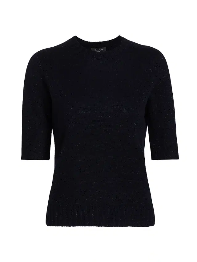 Women's Platinum Short-Sleeve Sweater - Blu Notte