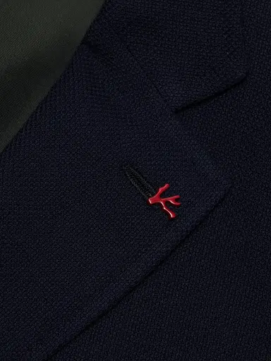 Isaia Men's Capri Wool Jacket - Navy | Thumbnail 7