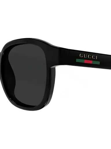 Gucci Men's Lines 49MM Round Sunglasses - Black | Thumbnail 3