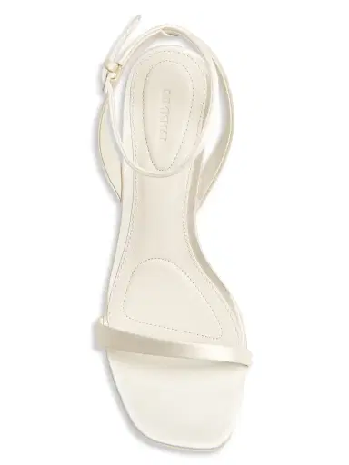Simkhai Women's Bridget Satin Oyster Shell Wedge Sandals - Alabaster - Size 11 | Thumbnail 3 Simkhai Women's Bridget Satin Oyster Shell Wedge Sandals - Alabaster - Size 11 | Thumbnail 3