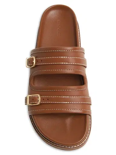 Simkhai Women's Aura Leather Slide Sandals | Thumbnail 3 Simkhai Women's Aura Leather Slide Sandals | Thumbnail 3
