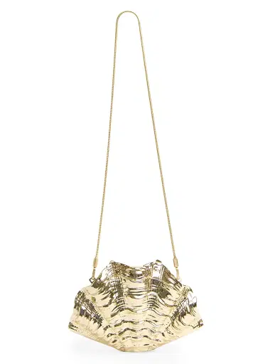 SIMKHAI Women's Venus Shell Minaudière - Gold | Thumbnail 4