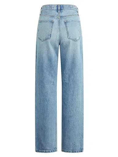 Favorite Daughter Women's The Tommy Slashed-Knee Low-Rise Jeans - Flint - Size 32 | Thumbnail 2
