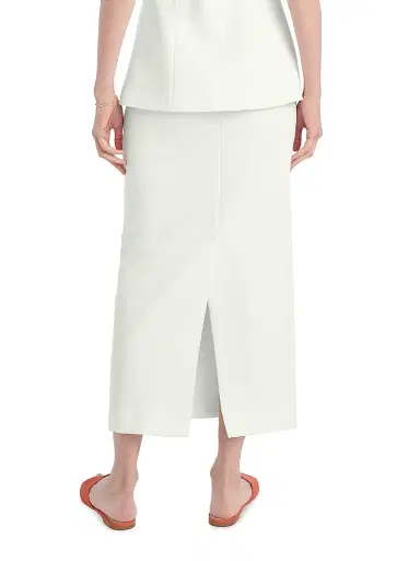 Favorite Daughter Women's The Rachel Pencil Midi-Skirt - Pearl - Size 8 | Thumbnail 5