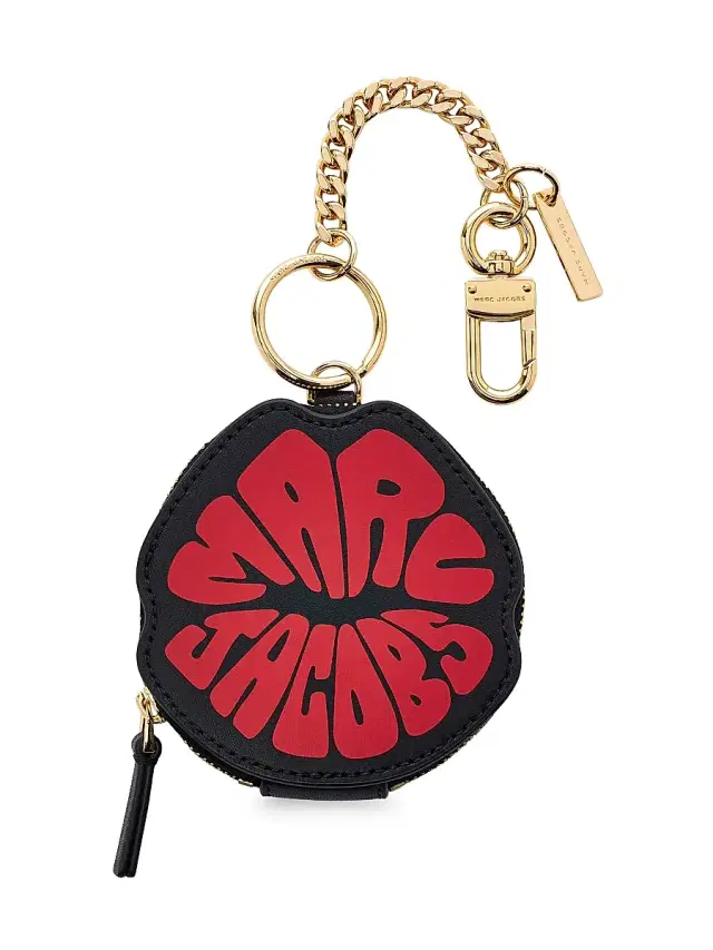 Marc Jacobs Women's The Marc Lips Pouch Bag Charm - Black