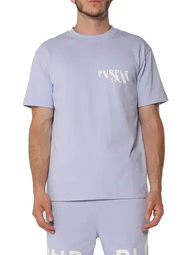 Purple Brand Men's Logo Jersey Crewneck T-Shirt - Purple | Thumbnail 1 Purple Brand Men's Logo Jersey Crewneck T-Shirt - Purple | Thumbnail 1