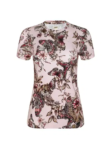 L'AGENCE Women's Ressi Butterfly Jungle T-Shirt - Nectar Pink Multi | Thumbnail 1 L'AGENCE Women's Ressi Butterfly Jungle T-Shirt - Nectar Pink Multi | Thumbnail 1