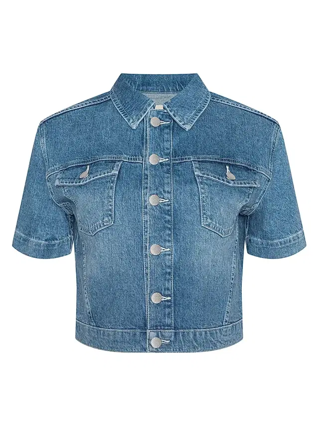 L'AGENCE Women's Kirstie Jean Crop Shirt Jacket - Calabasas