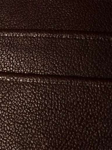 Miu Miu Women's Nappa Leather Card Holder - Dark Brown | Thumbnail 3