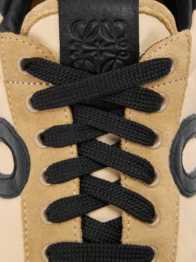 Loewe Women's Flow Runner 2.0 Suede Sneakers - Gold Black - Size 9 | Thumbnail 5