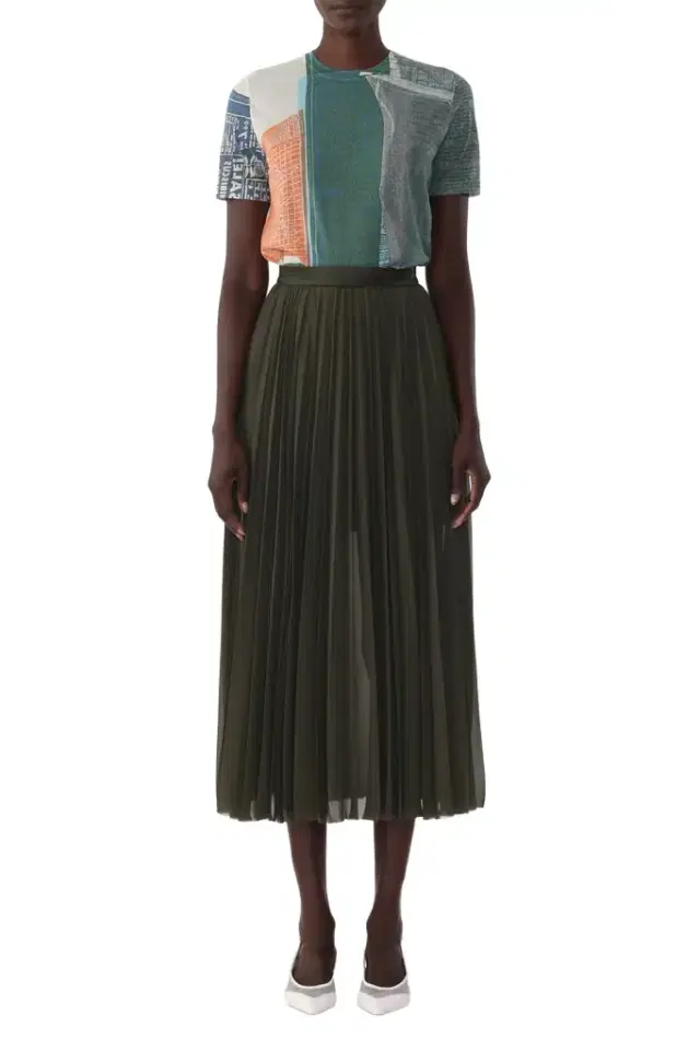 Jason Wu Collection CHIFFON PLEATED SKIRT