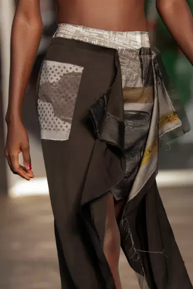 Jason Wu Collection COLLAGE MIDI SKIRT WITH SHEEPHEAD ARTWORK BY ROBERT RAUSCHENBERG | Thumbnail 1 Jason Wu Collection COLLAGE MIDI SKIRT WITH SHEEPHEAD ARTWORK BY ROBERT RAUSCHENBERG | Thumbnail 1