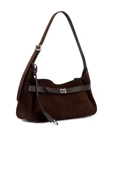 Balenciaga Bel Air Small Suede Shoulder Bag | Thumbnail 4 Balenciaga Bel Air Small Suede Shoulder Bag | Thumbnail 4