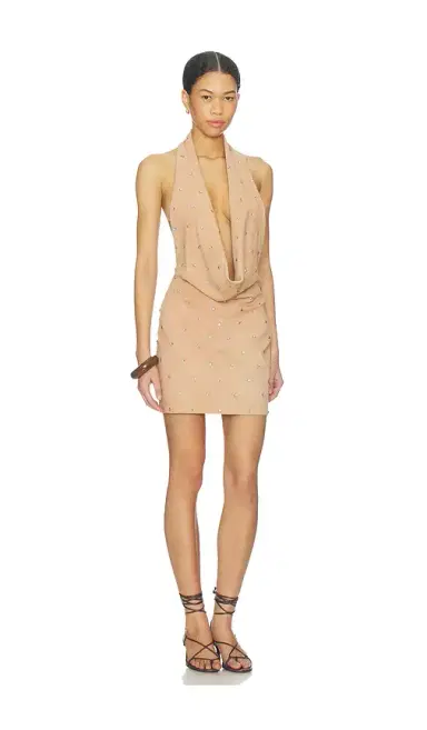 Understated Leather Liv Studded Dress | Thumbnail 2