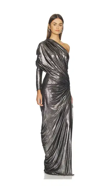 Atlein One Sleeve Draped Gown | Thumbnail 2 Atlein One Sleeve Draped Gown | Thumbnail 2
