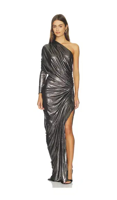 Atlein One Sleeve Draped Gown | Thumbnail 1 Atlein One Sleeve Draped Gown | Thumbnail 1