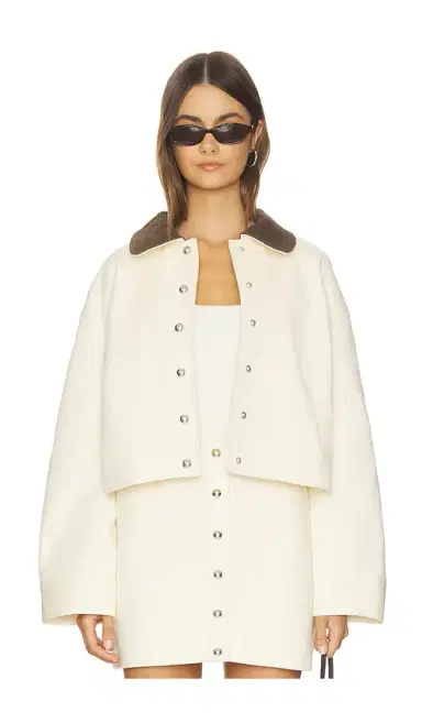 Apparis Ella Canvas Cropped Jacket | Thumbnail 2 Apparis Ella Canvas Cropped Jacket | Thumbnail 2