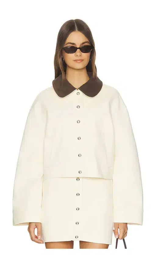 Apparis Ella Canvas Cropped Jacket