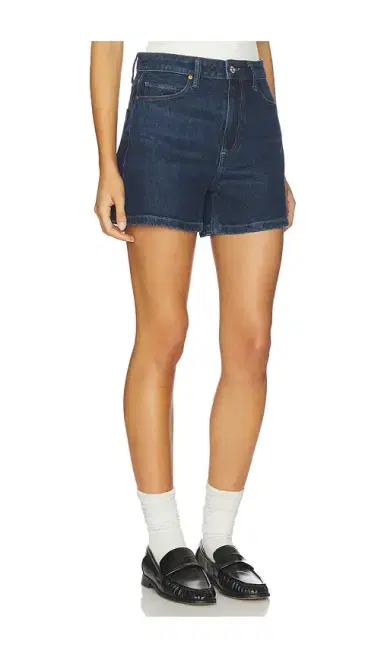 PAIGE Dani Short Finished Hem Seamed Belt Loops Short | Thumbnail 2