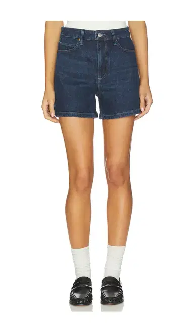 PAIGE Dani Short Finished Hem Seamed Belt Loops Short | Thumbnail 1
