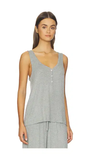 Eberjey Dream Rib Vneck Tank Top | Thumbnail 2 Eberjey Dream Rib Vneck Tank Top | Thumbnail 2