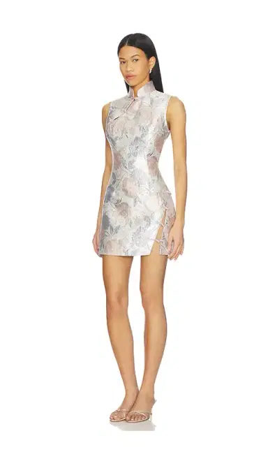 Sau Lee Ines Brocade Mini Dress | Thumbnail 2 Sau Lee Ines Brocade Mini Dress | Thumbnail 2