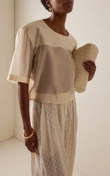 The Latest Dulce Cropped Muslin Top | Thumbnail 2