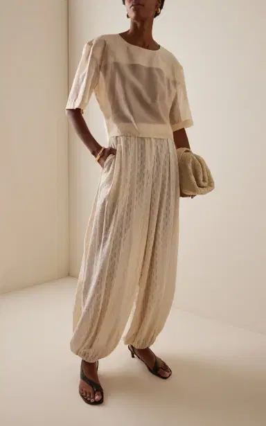 The Latest Dulce Cropped Muslin Top | Thumbnail 3