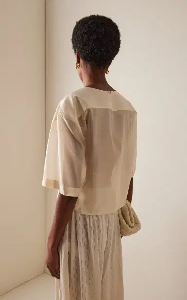 The Latest Dulce Cropped Muslin Top | Thumbnail 4