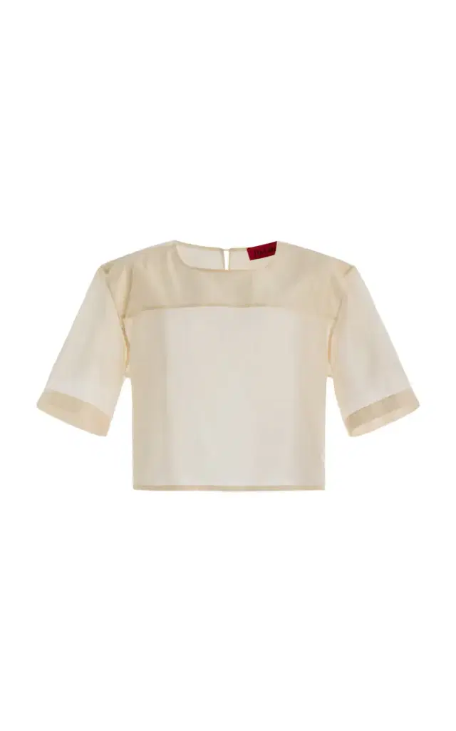The Latest Dulce Cropped Muslin Top