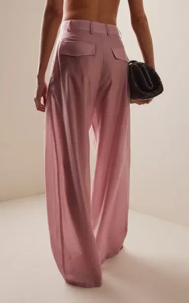 The Latest Billie Pleated Muslin Wide-Leg Trousers | Thumbnail 4 The Latest Billie Pleated Muslin Wide-Leg Trousers | Thumbnail 4