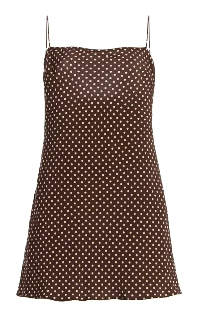 Square Silk Slip Mini Dress