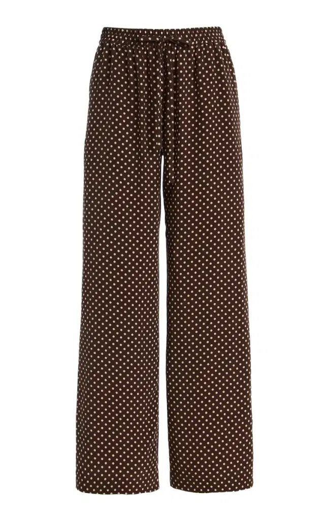 Drawstring Silk Trousers