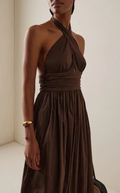 Matteau Cotton Keyhole Midi Halter Dress | Thumbnail 3 Matteau Cotton Keyhole Midi Halter Dress | Thumbnail 3