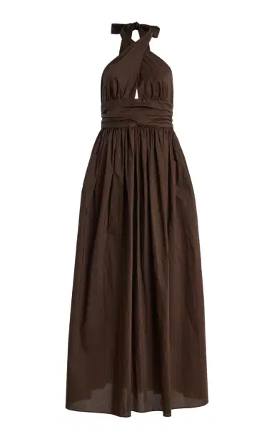 Matteau Cotton Keyhole Midi Halter Dress | Thumbnail 6 Matteau Cotton Keyhole Midi Halter Dress | Thumbnail 6