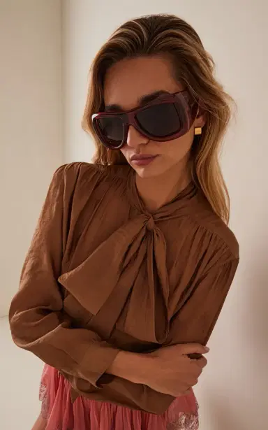 Saint Laurent Howl Mask-Frame Acetate Sunglasses | Thumbnail 2