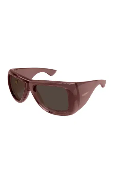 Saint Laurent Howl Mask-Frame Acetate Sunglasses | Thumbnail 3